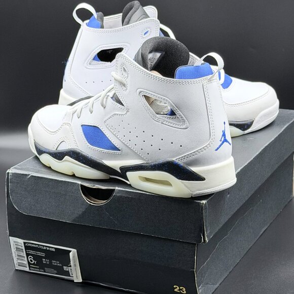 Air Jordan Flight Club 91 GS 'White Hyper Royal' - Picture 15 of 15